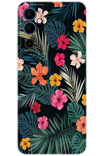 TECNO Pova Neo 2 (LG6N) Uyumlu Kılıf Desen Baskılı Silikon Çiçekler Stk:632 C...
