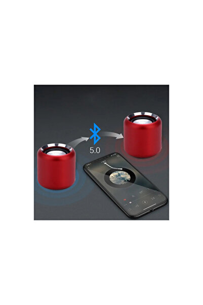 giyitec Metal Mini Bluetooth Hoparlör Taşınabilir Speaker Ses Topu TWS 5.0