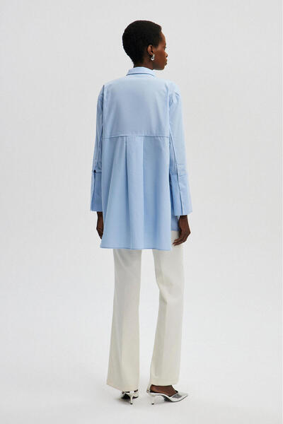 Touché Privé OVERSIZE POPLÍNOVÁ TUNIKA S ŠIROKOU MANŽETOU