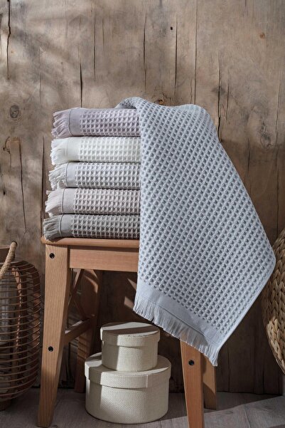 Pupilla Collection Olga %100 Pamuk 50*90 6'Lı Yüz Havlusu - Asorti