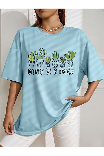 aynewmoda Тениска с голям размер DON'T BE A PRICK