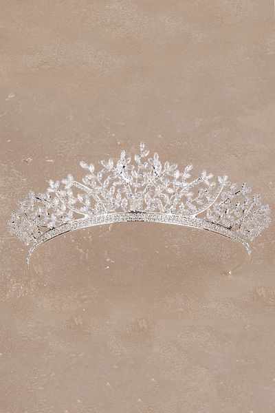 Hayalperest boncuk Princess Bridal Zircon Crown with Shiny Zircon Stone Special Design Bridal Wedding Henna Crown
