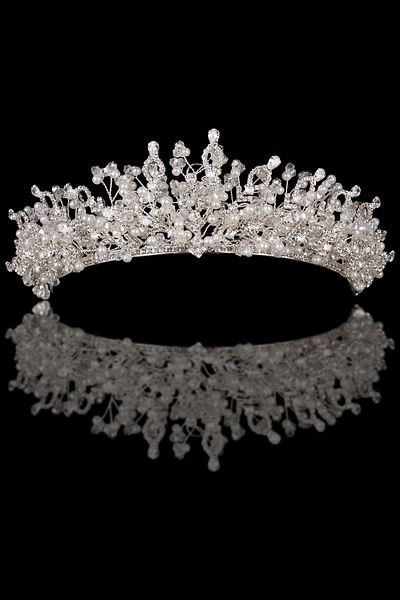 Hayalperest boncuk Bridal Zircon Crown Wedding Crown Crowned With Zircon Stones For Stylish Brides