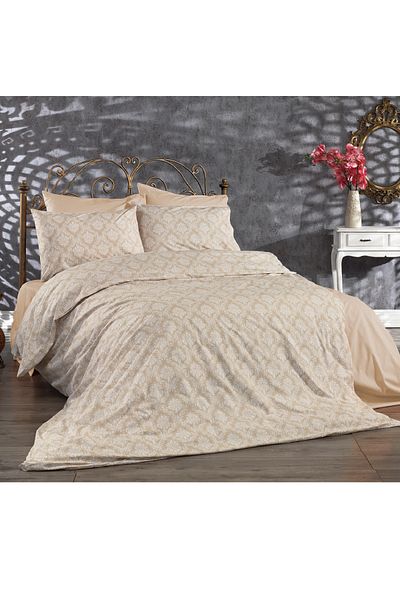 makiteks Set cuvertură de pilota și fețe de pernă din bumbac Maki Galben Oriental 160x220 cm