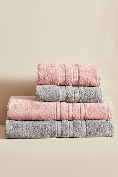 Karaca Home Σετ μπάνιου Comfort Touch 4 τεμαχίων σε γκρι πούδρα