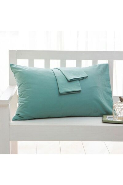by ballı biocotton Biocotton 2-Piece Pillow Case Soft Solid Color 100% Cotton...