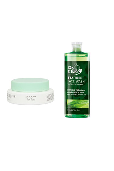 Farmasi Çay Ağacı Yüz Kremi 50 ml Ve Yüz Temizleme Jeli 225ml 2li Set