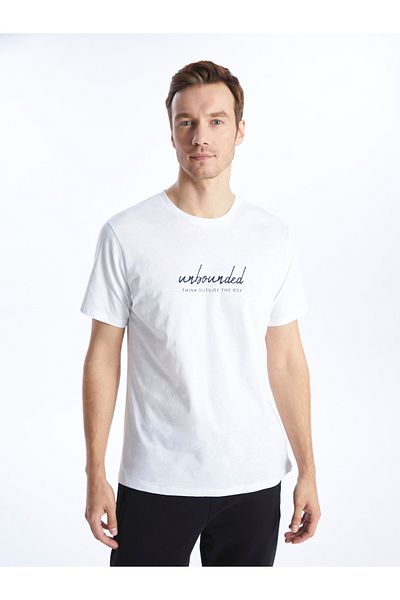 LC Waikiki Crew Neck Short Sleeve Printed Combed Cotton Men's T-Shirt