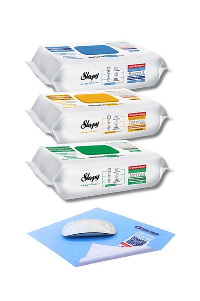 Sleepy Easy Clean White Soap Bleach Arabian Soap (300 SHEETS) Intermop Slim Glass Cloth