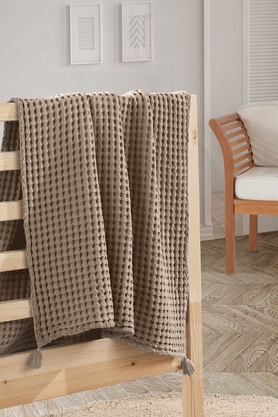 Casadora Baby 100% Cotton Single Thick Waffle Duvet Cover - Beige - 160 X 220 Cm