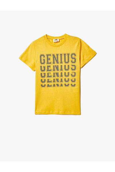 Koton Boy's Yellow T-Shirt - 4skb10502tk