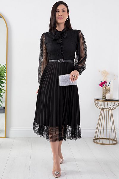 PULLIMM Rochie franțuzească plisată pentru femei 22-138