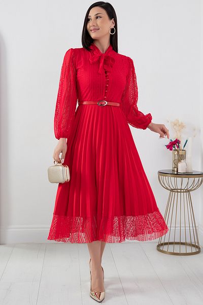 PULLIMM Rochie franțuzească plisată pentru femei 22-138