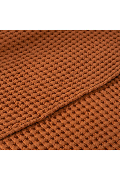 Casadora Baby 100% Cotton Single Thick Waffle Throw Blanket - Cinnamon - 160 X 220 Cm