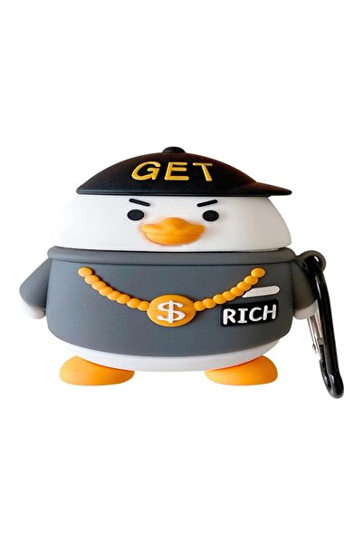 Microsonic AirPods Pro  Uyumlu Kılıf Cartoon Figürlü Silikon Crtn-Fgr-Rch-Dck