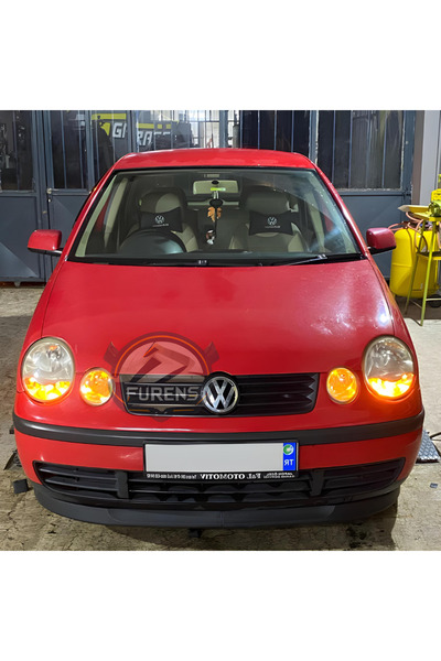 SHOOPLAA Volkswagen Polo 4 2002-2008 Uyumlu H lip Esnek Ön Lip 2 Parça Karlık...
