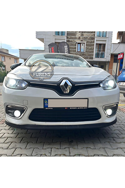 SHOOPLAA Renault Fluence 2009-2012 Uyumlu H lip Esnek Ön Lip 2 Parça Karlık Ön Ek Tampon Altı Dil