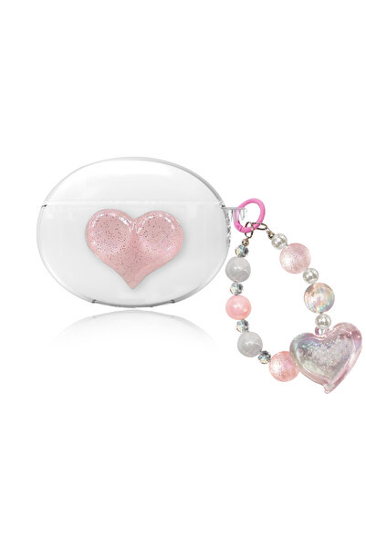 Microsonic Huawei FreeBuds 5i Kılıf Figure Series LoveWave Pembe