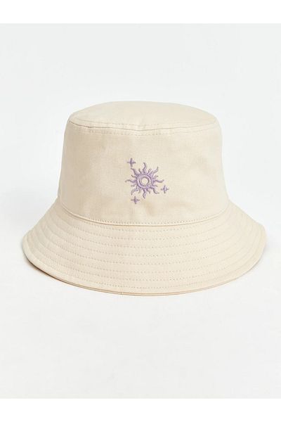 LC Waikiki قبعة دلو للفتيات مطرزة من LCW ACCESSORIES