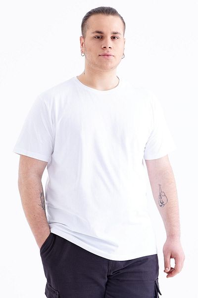 Lukitus Large Size Cotton Men's Basic T-Shirt