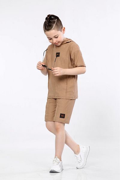MORNIO Двоен комплект от къси панталони и тениска за момче Vf24kmr5102324