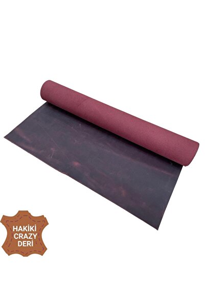 ipekbazaar Crazy Parça Deri 50*40 cm Deri Hobi İçin Crazy Deri Hakiki Deri Parçası