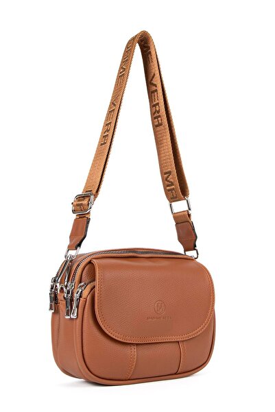 HNB حقيبة كتف نسائية من فونا بحزام متقاطع Mv028 باللون البني