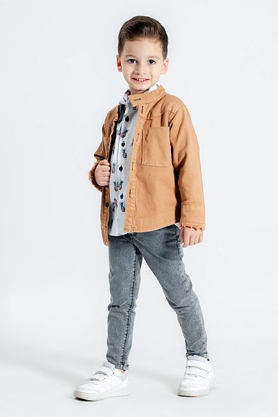 Hola Kids Boy's Sports Jacket-pants and T-shirt 3-Piece Set Hlk5060133