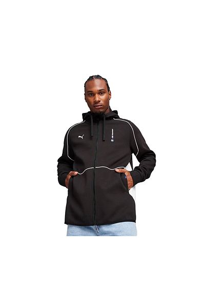Puma Ανδρικό μπουφάν Bmw Mms Hooded Sweat Jacket 62414401   Μαύρο