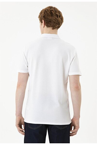 U.S. Polo Assn. Η.Π.Α. Polo Assn. Ανδρικό λευκό μπλουζάκι Basic