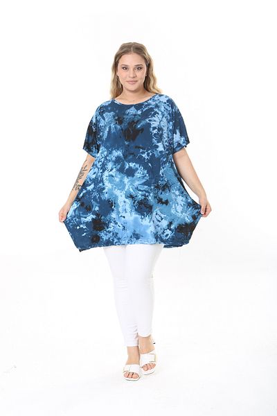 XL Modam ΓΥΝΑΙΚΕΙΟ ΜΕΓΑΛΟ ΜΕΓΕΘΟΣ Lycra ΜΠΛΕ ΤΟΥΝΙΚ