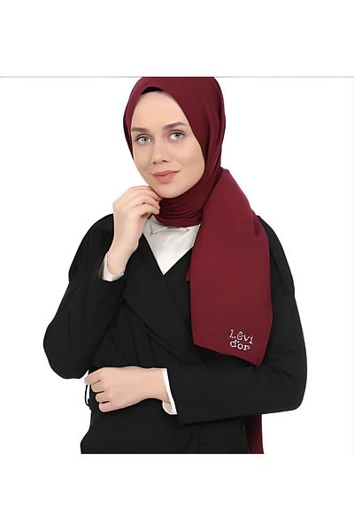 perfectmegastore Levidor Burgundy, Natural Cazz Shawl Alcanavm 8689058355805