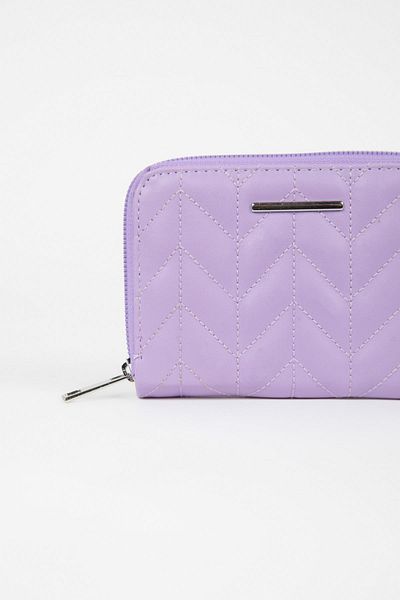 DeFacto Women's Quilted Faux Leather Embroidered Wallet B5691Axns