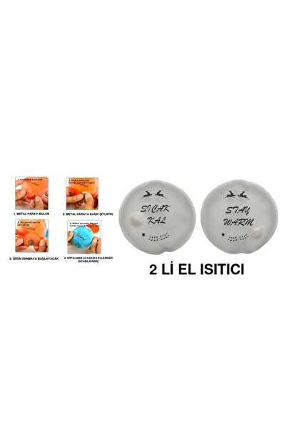 Sia CEYLAN CEP SOBASI,EL ISITICI,İKİ ADET SICAK SU TORBASI PVC 9cm