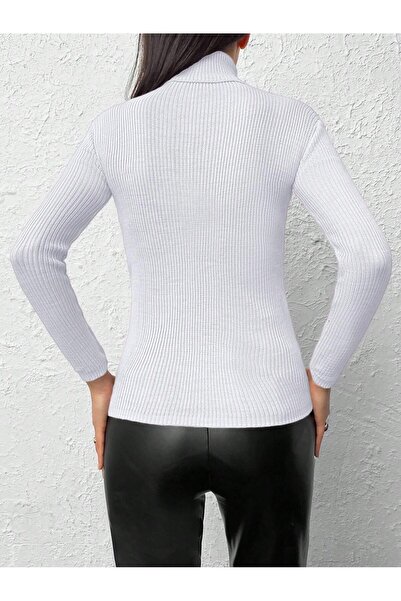 LE CARAMBOLE Pulover cu gât alb de damă