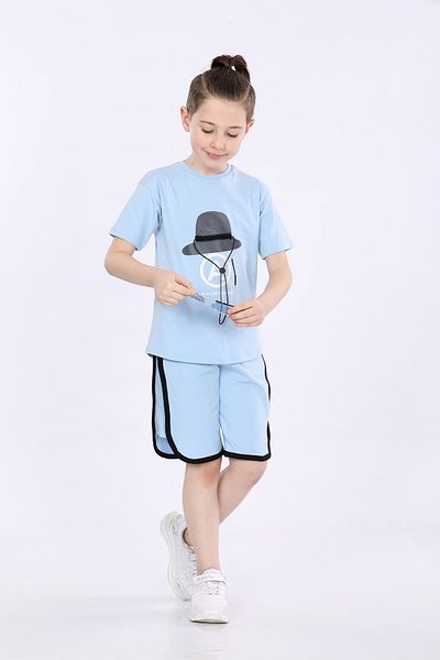 MORNIO Set de 2 tricouri și pantaloni scurți pentru băiat Vf24kmr 5100708