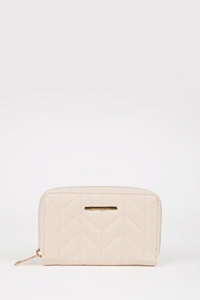 DeFacto Kadın Kapitone Suni Deri Nakış Cüzdan B5691AXNS