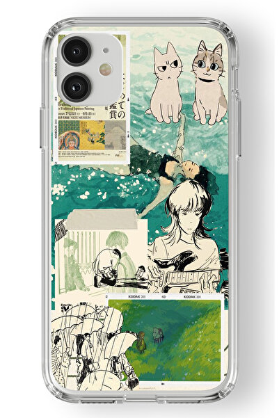 Space Star iPhone 11 Uyumlu Anime Kolaj Tasarım Baskılı Şeffaf Kılıf