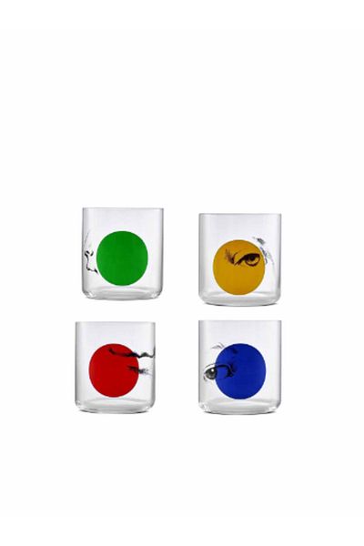 Paşabahçe 300 Cc Whiskey Glass Set - Special Design of 4