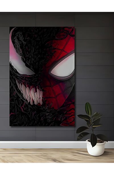 Teona Ahşap Ahşap Modern Dekoratif Örümcek Adam Venom Genç Oyuncu Odası Kare ...