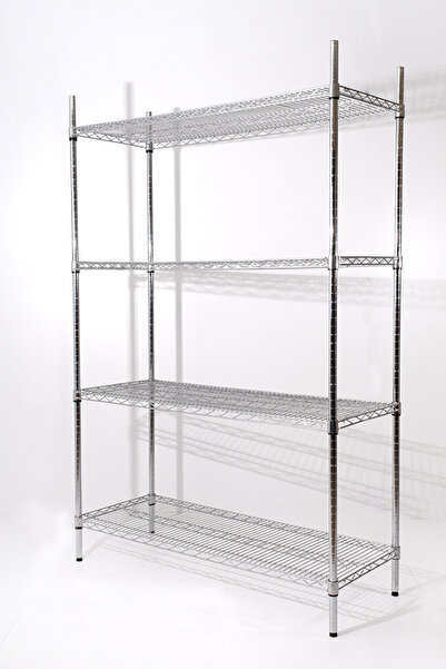 Rafiste Tel 4 Katlı Krom Kaplama Ünite