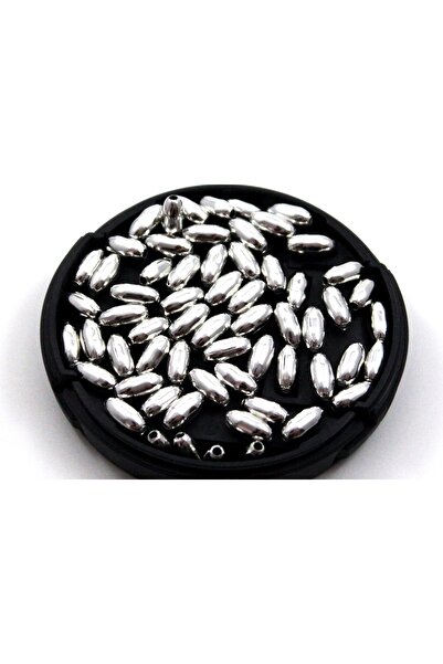 yfhobi 10 gram - 4x8 mm ARPA DESEN Nikel Kaplama Metal Boncuk, Demir Boncuk (...