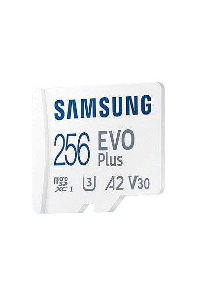 Samsung Evo Plus 256gb Microsd - White Memory Card, 160 Mb/s - Türkiye Guaranteed