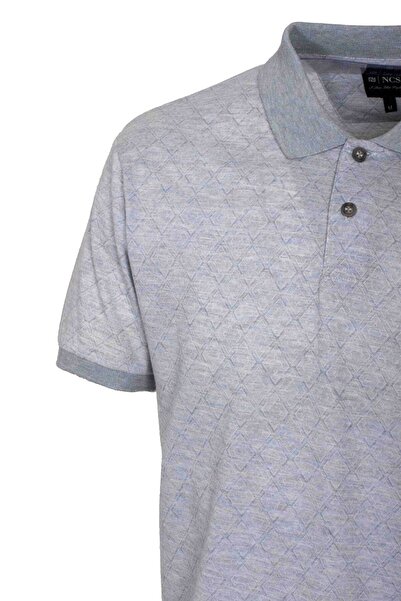 NCS Men's Polo Neck T-Shirt Textured 100% Cotton Slim Fit Ribbed Sleeve T-shirt NCS JEANS 1250