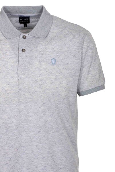 NCS Men's Polo Neck T-Shirt Textured 100% Cotton Slim Fit Ribbed Sleeve T-shirt NCS JEANS 1250