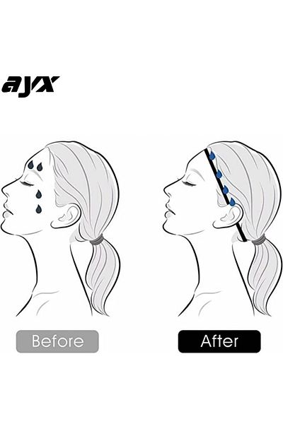 ayx Single Elastic Silicone Non-Slip Sports Hair Band