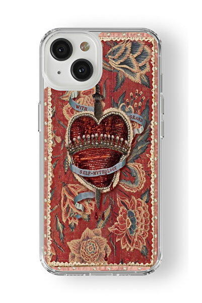 Space Star iPhone 14 Plus Uyumlu Self Mythology Tasarım Baskılı Şeffaf Kılıf