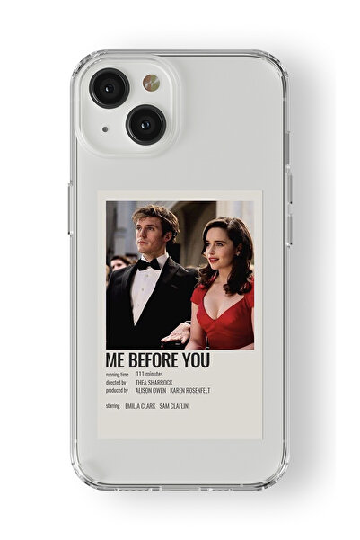 Space Star iPhone 13 Uyumlu Me Before You Minimalist Poster Tasarım Baskılı Ş...