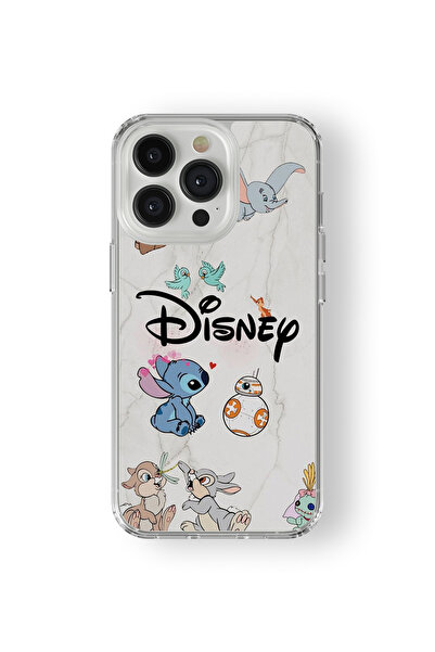 Space Star iPhone 14 Pro Max Uyumlu Disney Tasarım Baskılı Şeffaf Kılıf