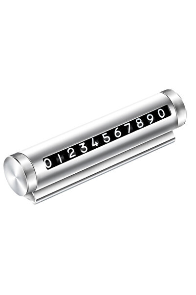 Cartex Alüminyum Kasa Çevirmeli Araç Içi Park Telefon Numaratörü Park Numaras...